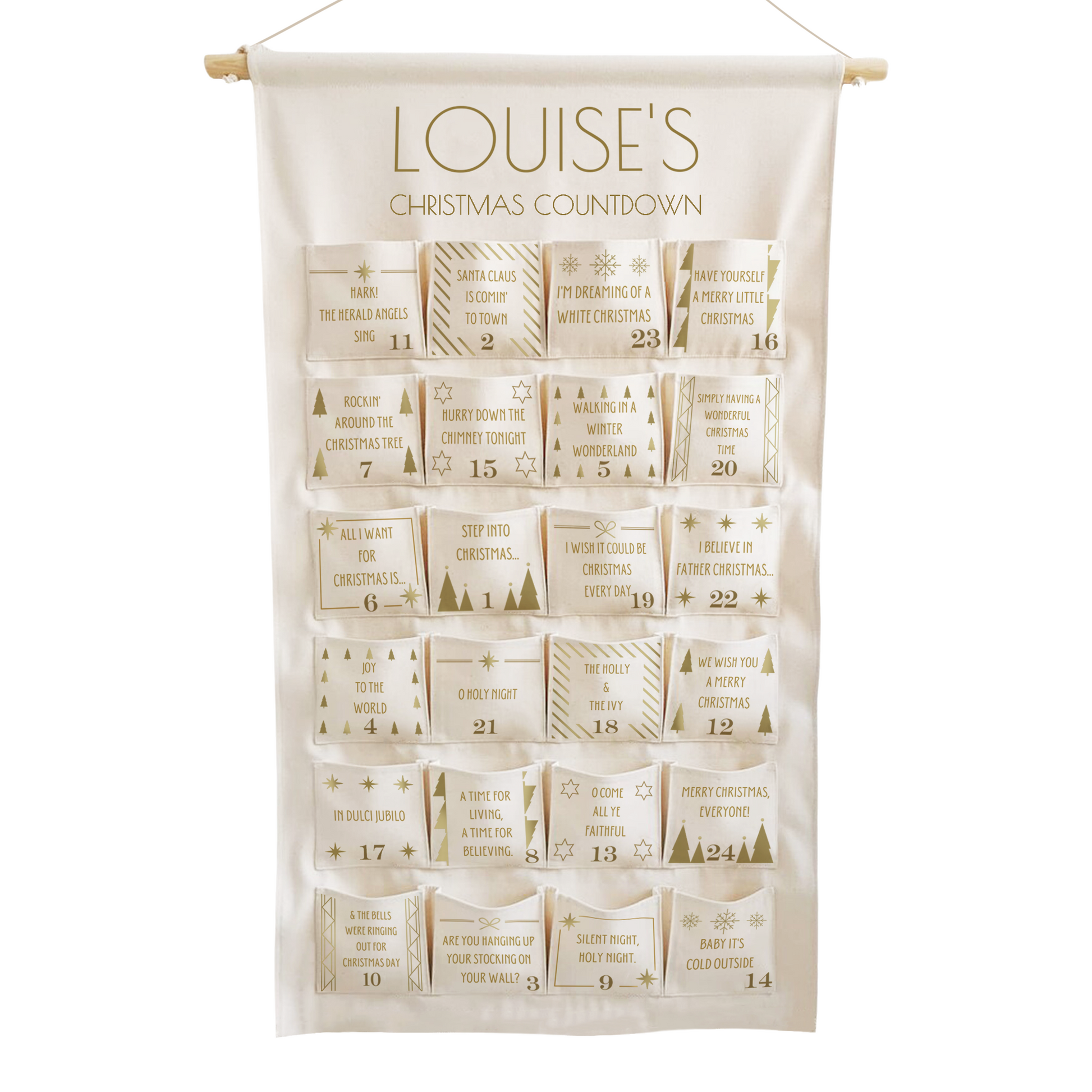 Personalised Christmas Hits Advent Calendar