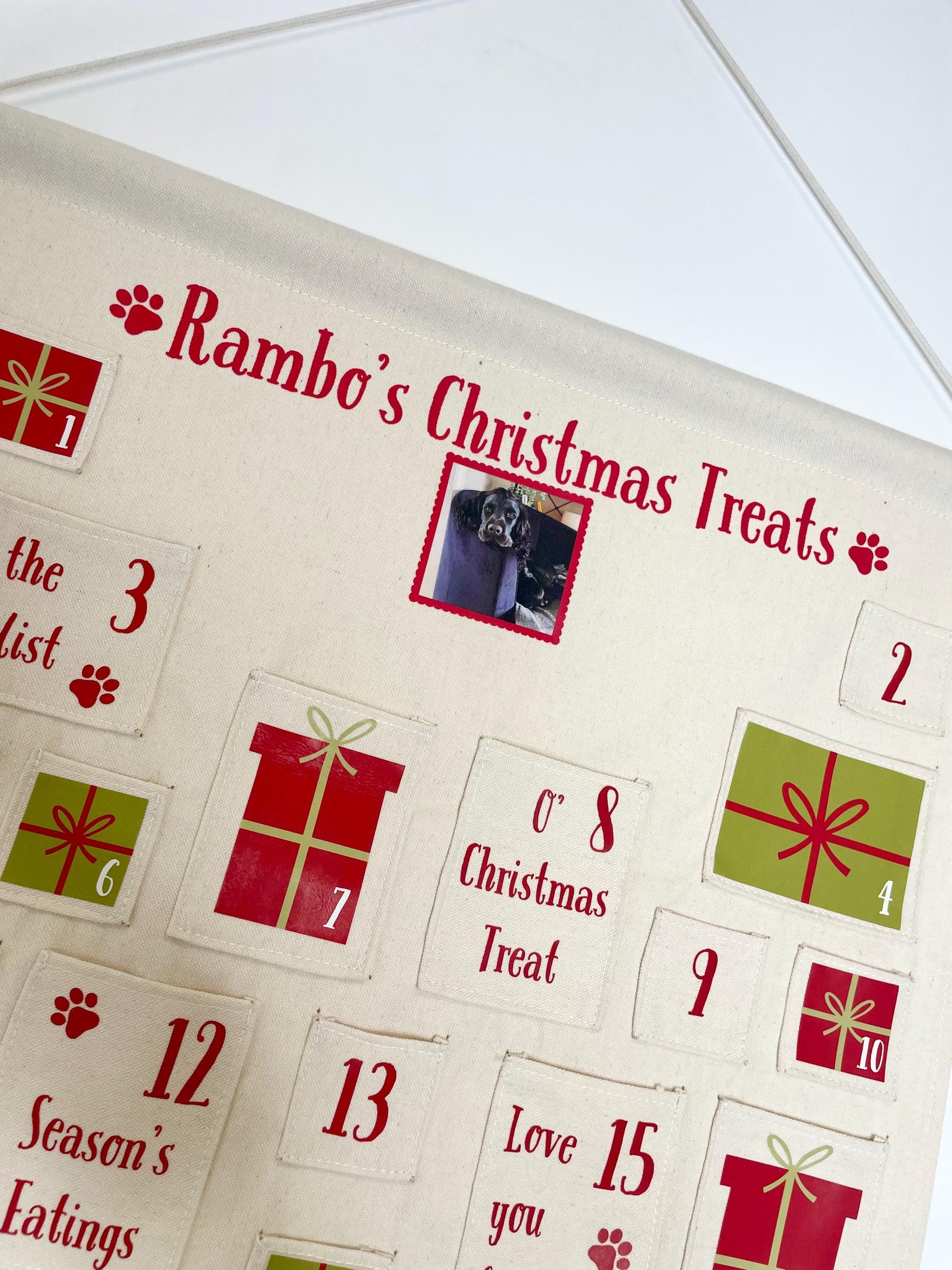 Personalised Pet Advent Calendar with Custom Name