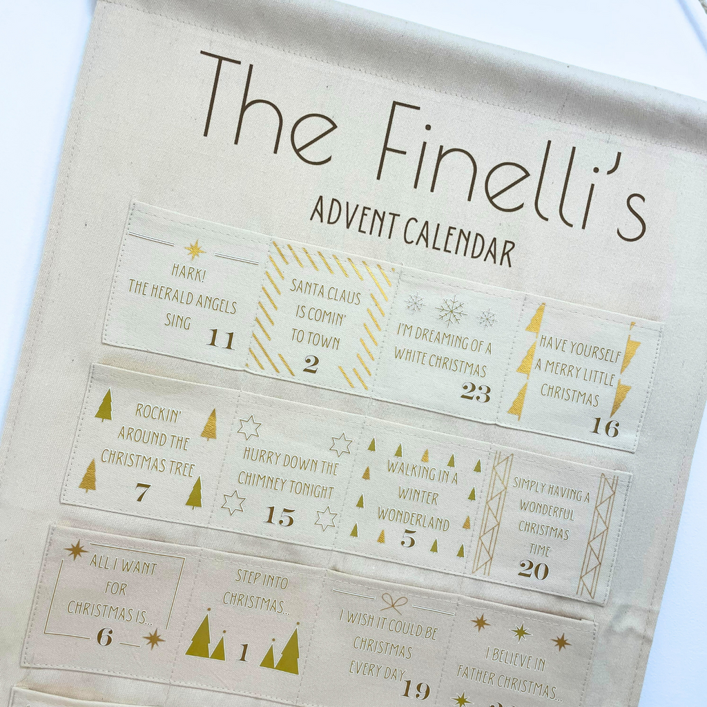 Personalised Christmas Hits Advent Calendar