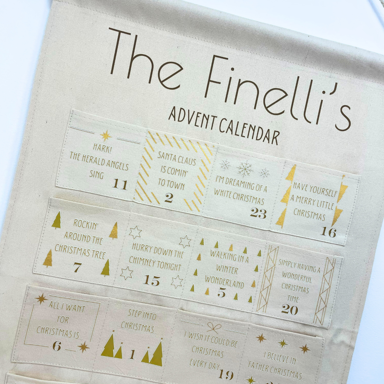 Personalised Christmas Hits Advent Calendar