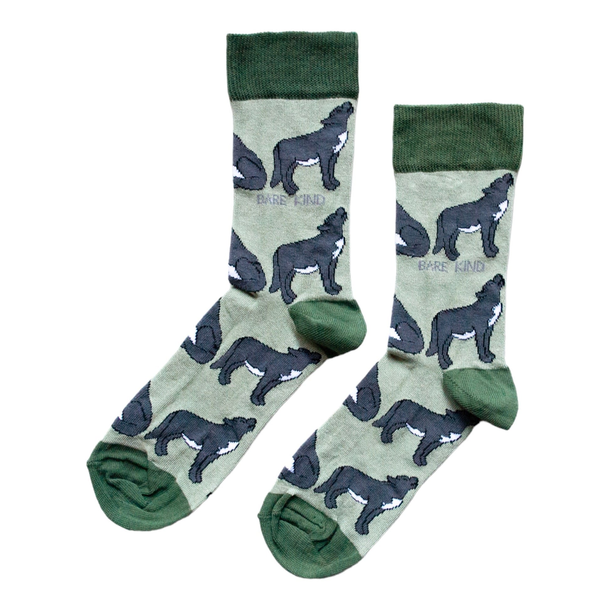 Save the Wolves Bamboo Socks