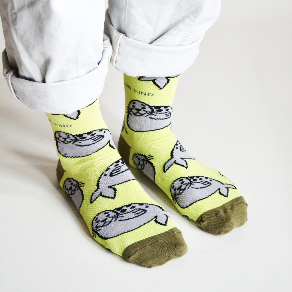 Save the Seals Bamboo Socks