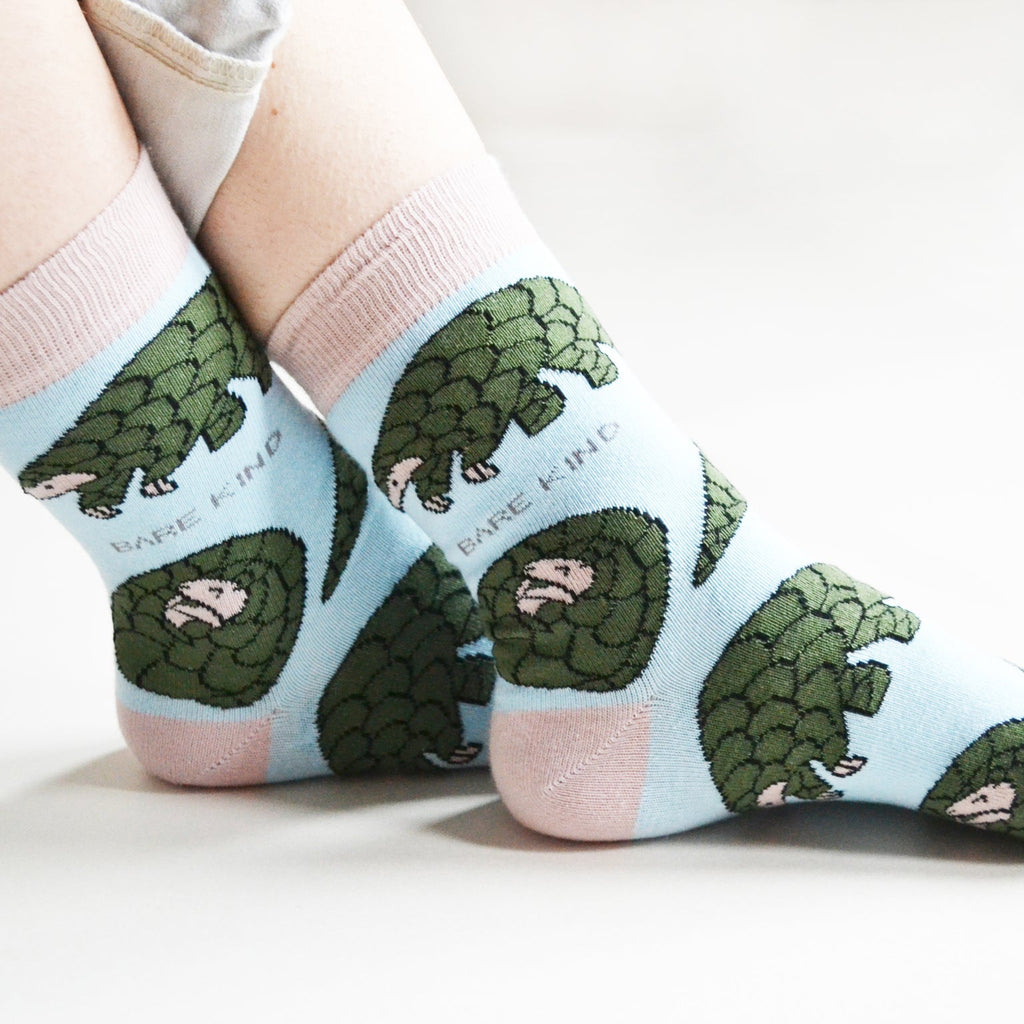 Save the Pangolins Bamboo Socks