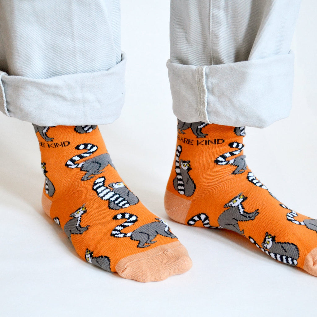 Save the Lemurs Bamboo Socks