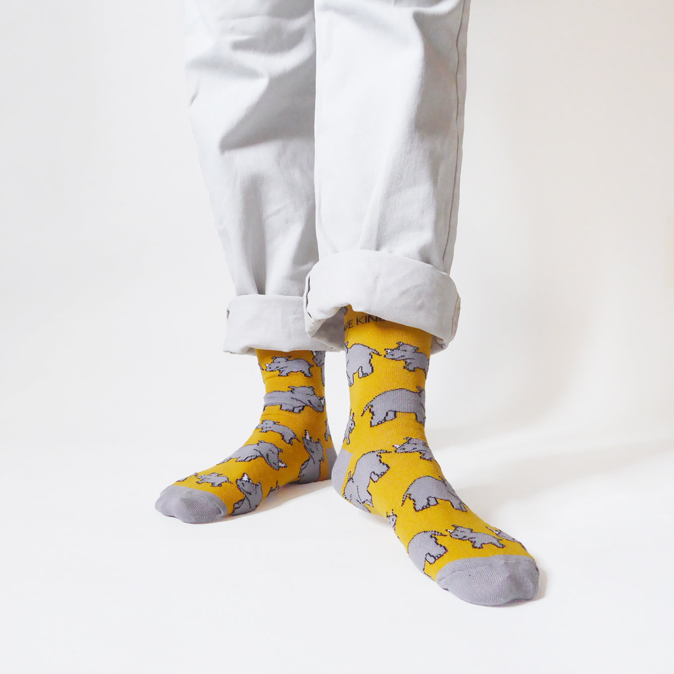 Save the Rhinos Bamboo Socks