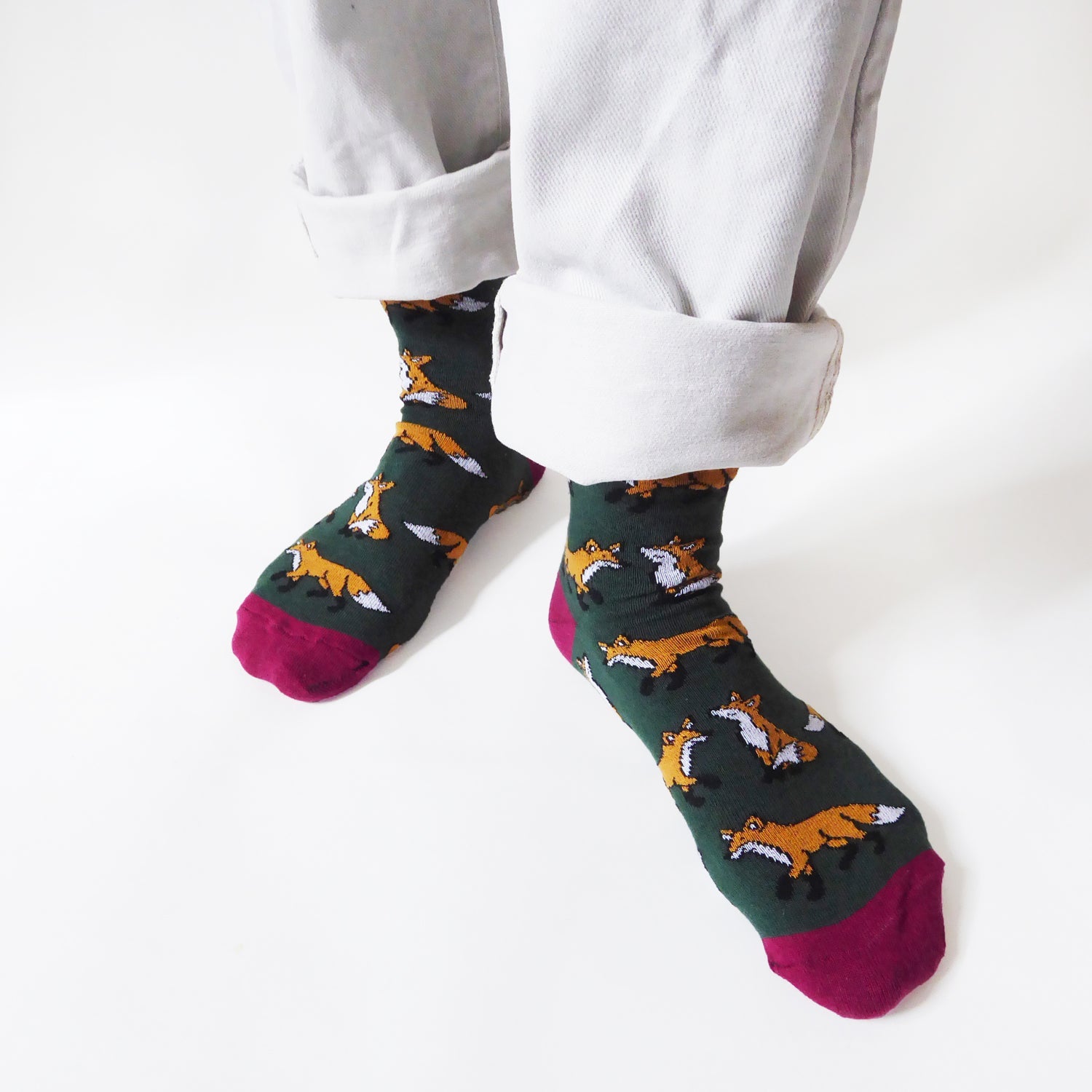 Save the Foxes Bamboo Socks