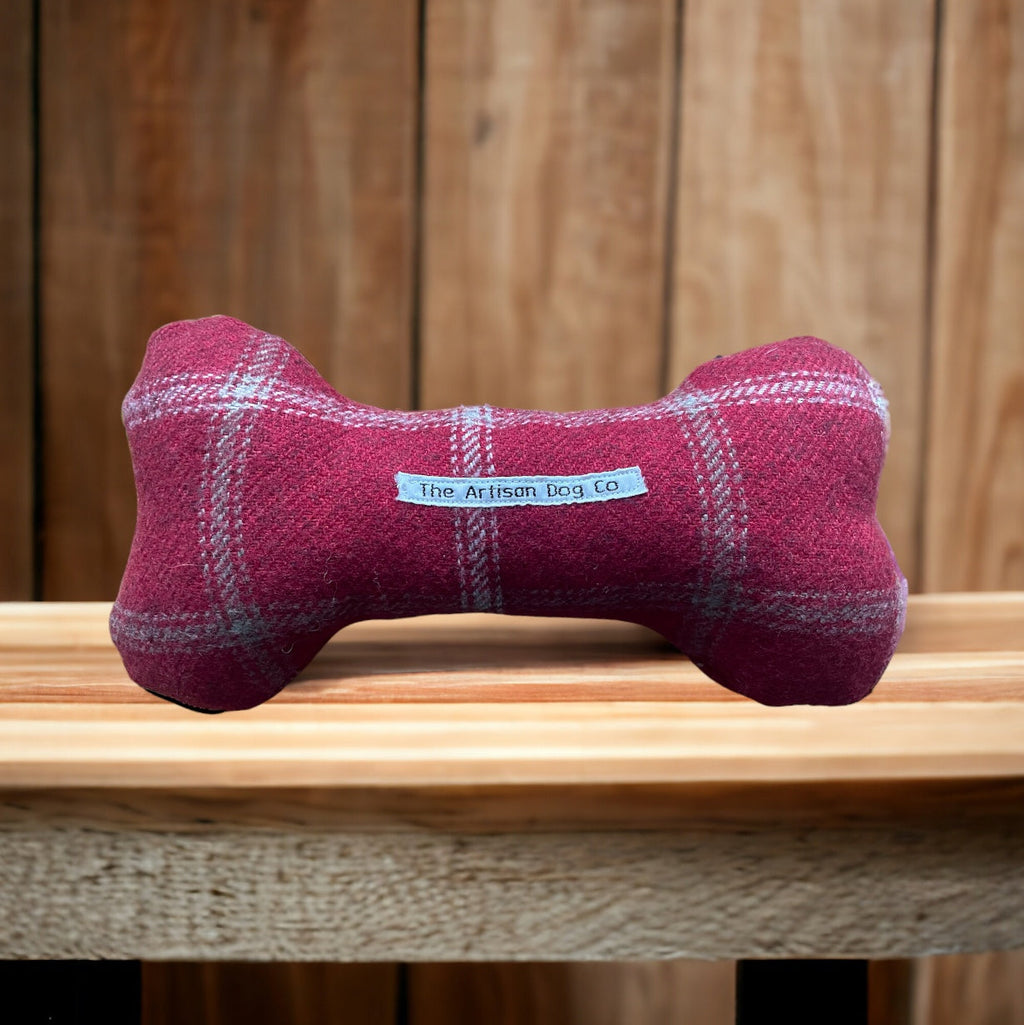 Handcrafted Squeaky Dog Bone Toy