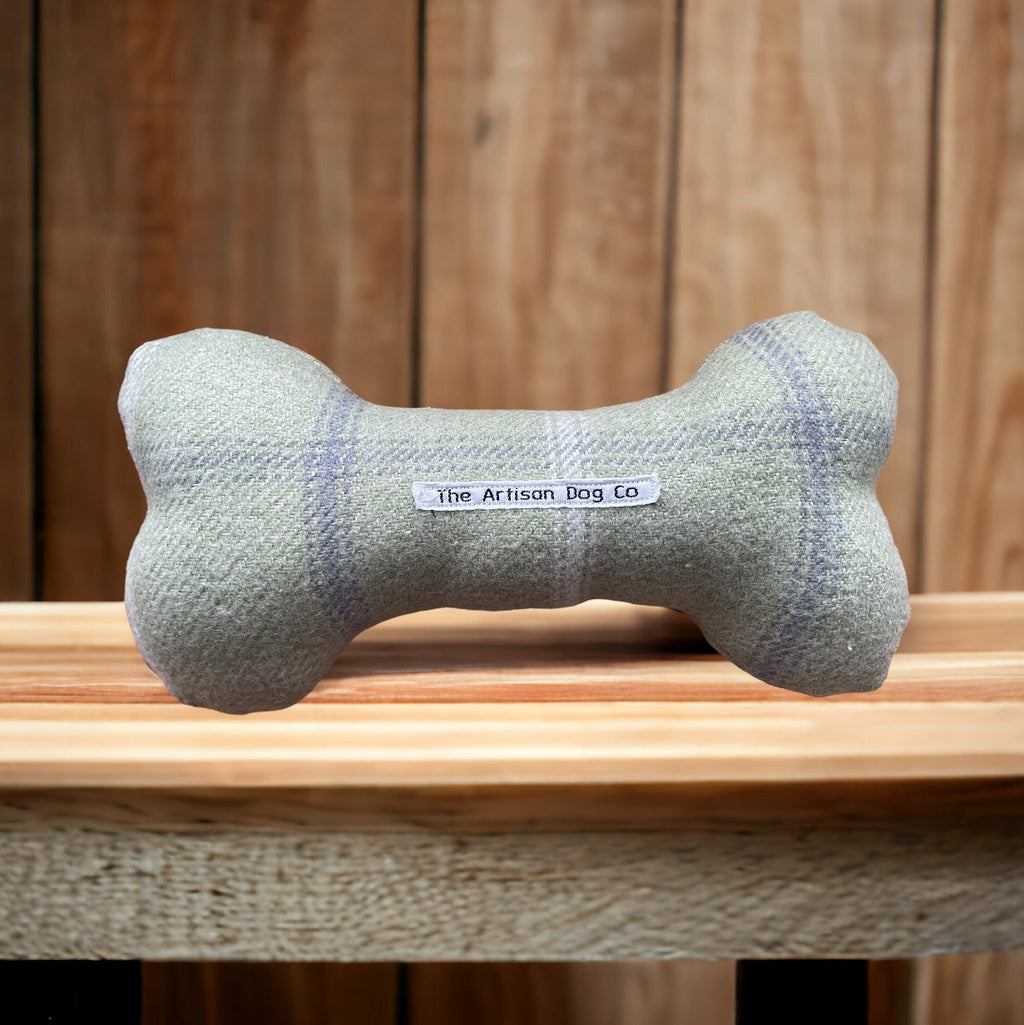 Handcrafted Squeaky Dog Bone Toy