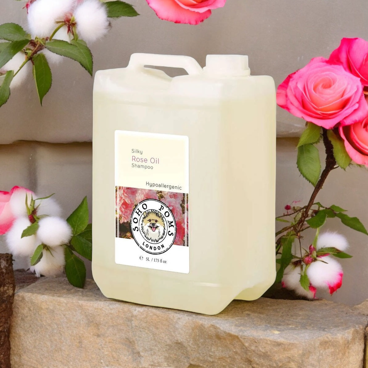 Soho Poms Rose Oil Shampoo - 5L