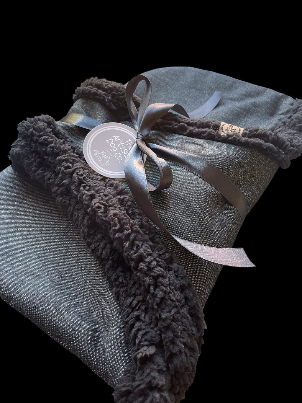 Handcrafted Black Denim Puppy and Small Dog Carrier Sling