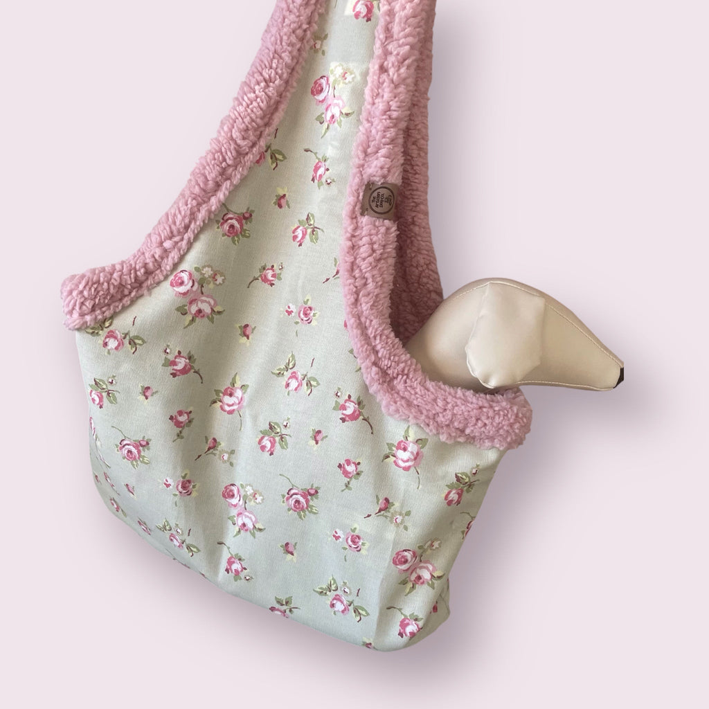 Handcrafted Luxury Puppy and Small Dog Carrier Sling in Dolly Floral