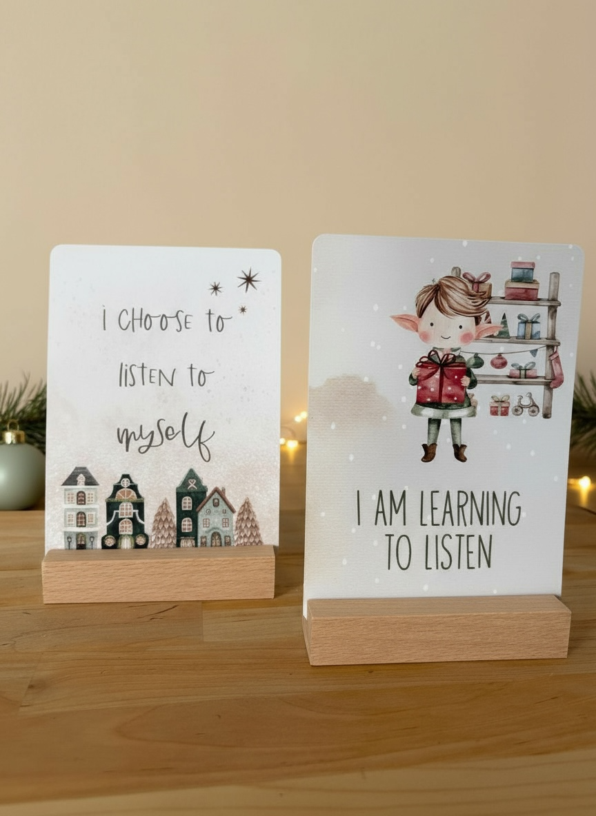 Festive Affirmation Duo Cards (Adult & Child)