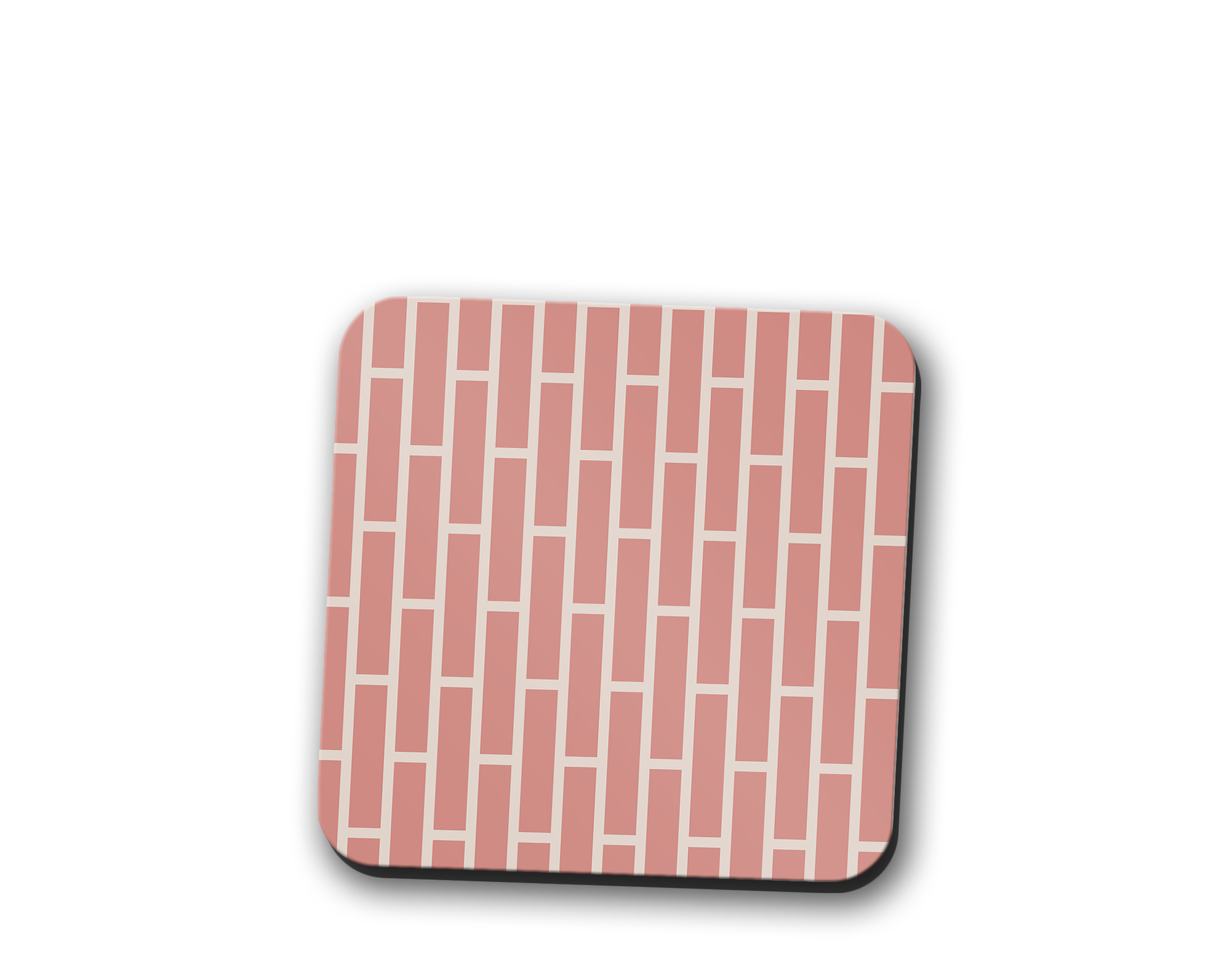 Pink Geometric Coasters, Table Decor Drinks Mat