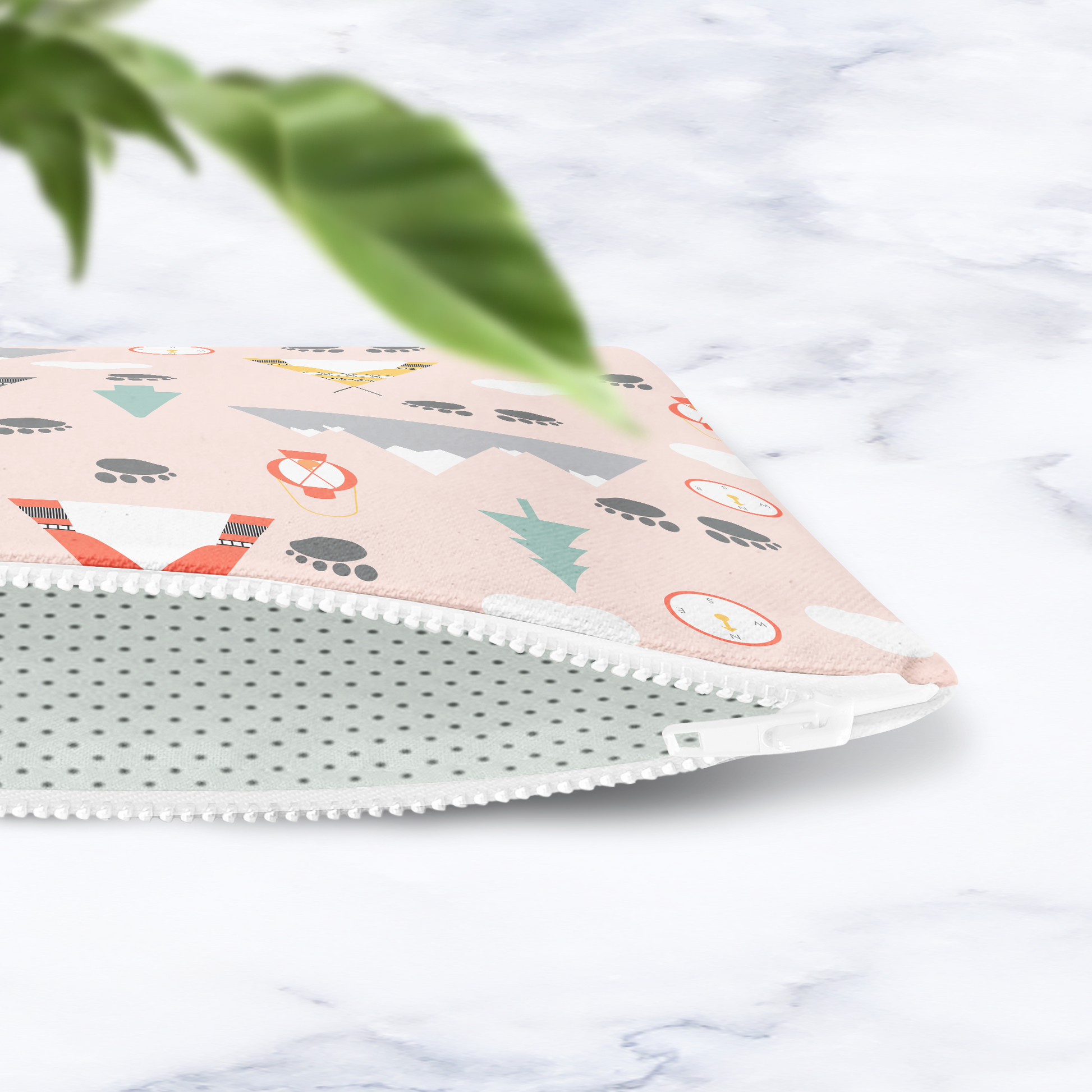 Adventure Explorer Makeup Bag - Wilderness Theme Travel Pouch - Explorer's Cosmetic Bag