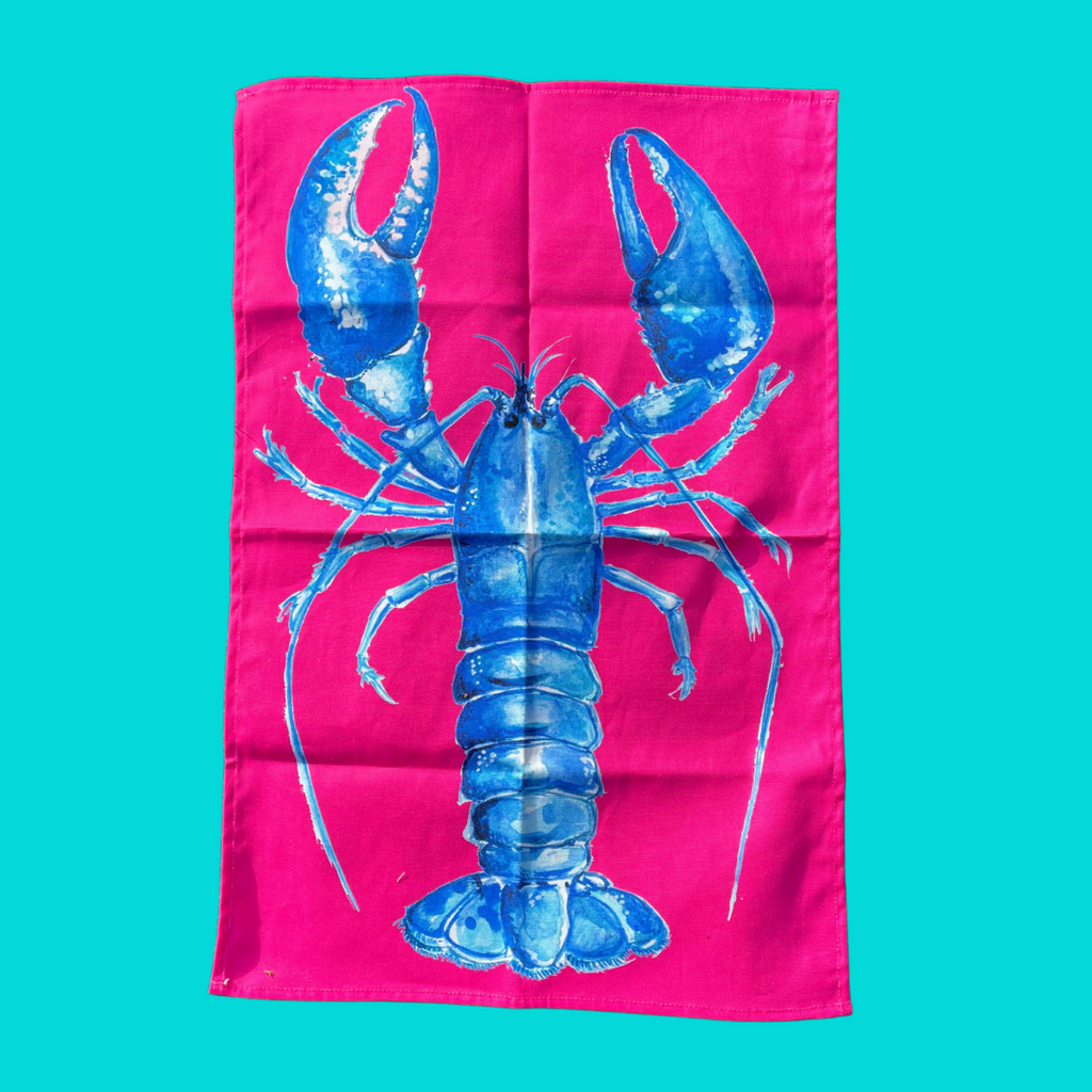 Oh So Bright Lobster Tea Towel