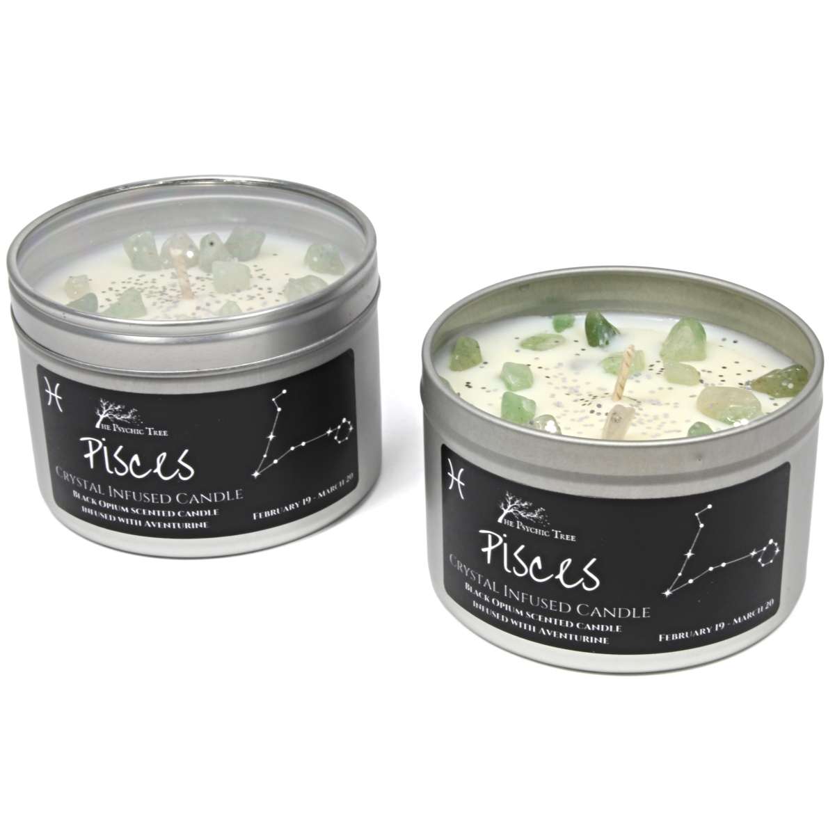 Pisces Crystal and Jewellery Scented Zodiac Candle