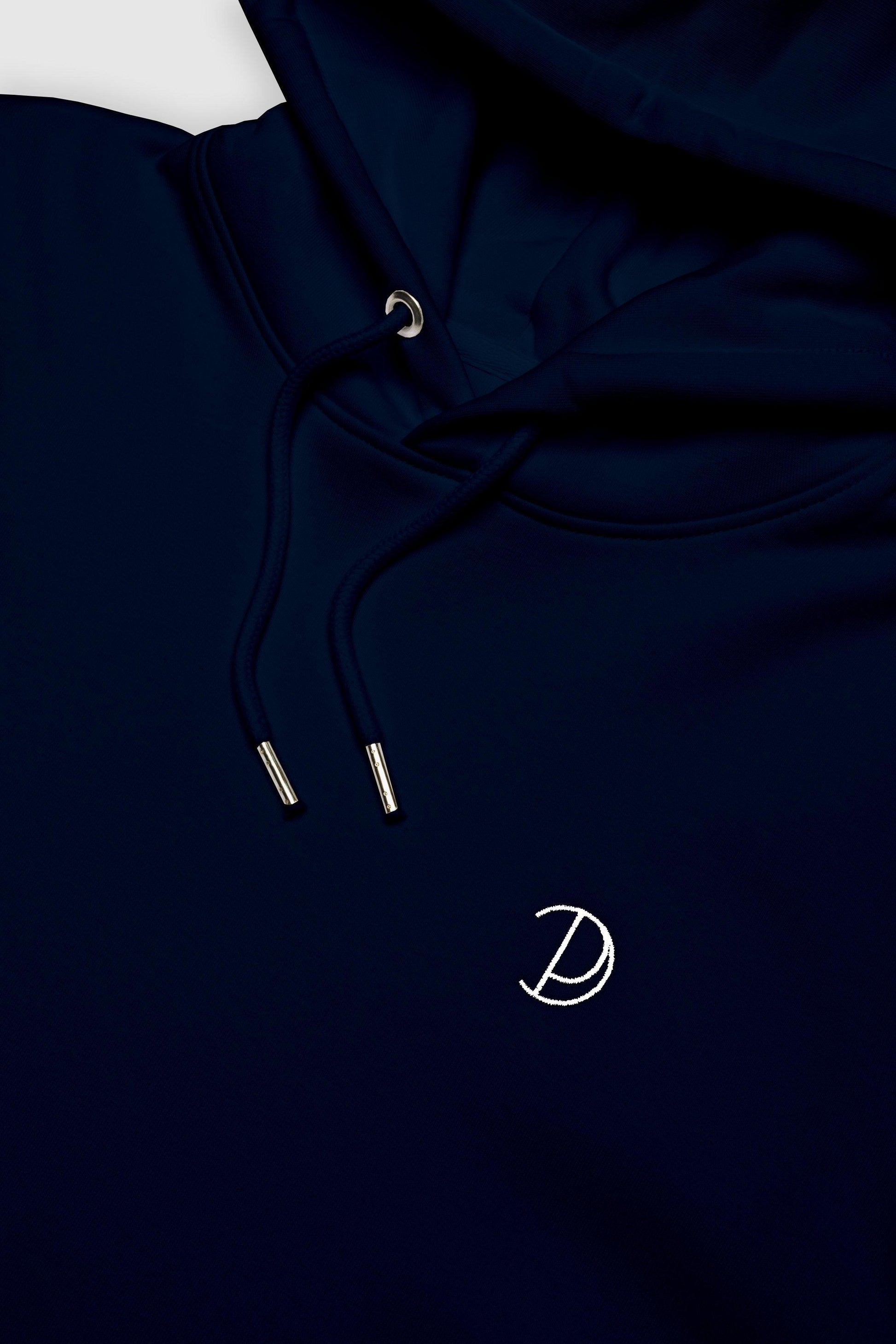 Organic Cotton Embroidered Logo Hoodie