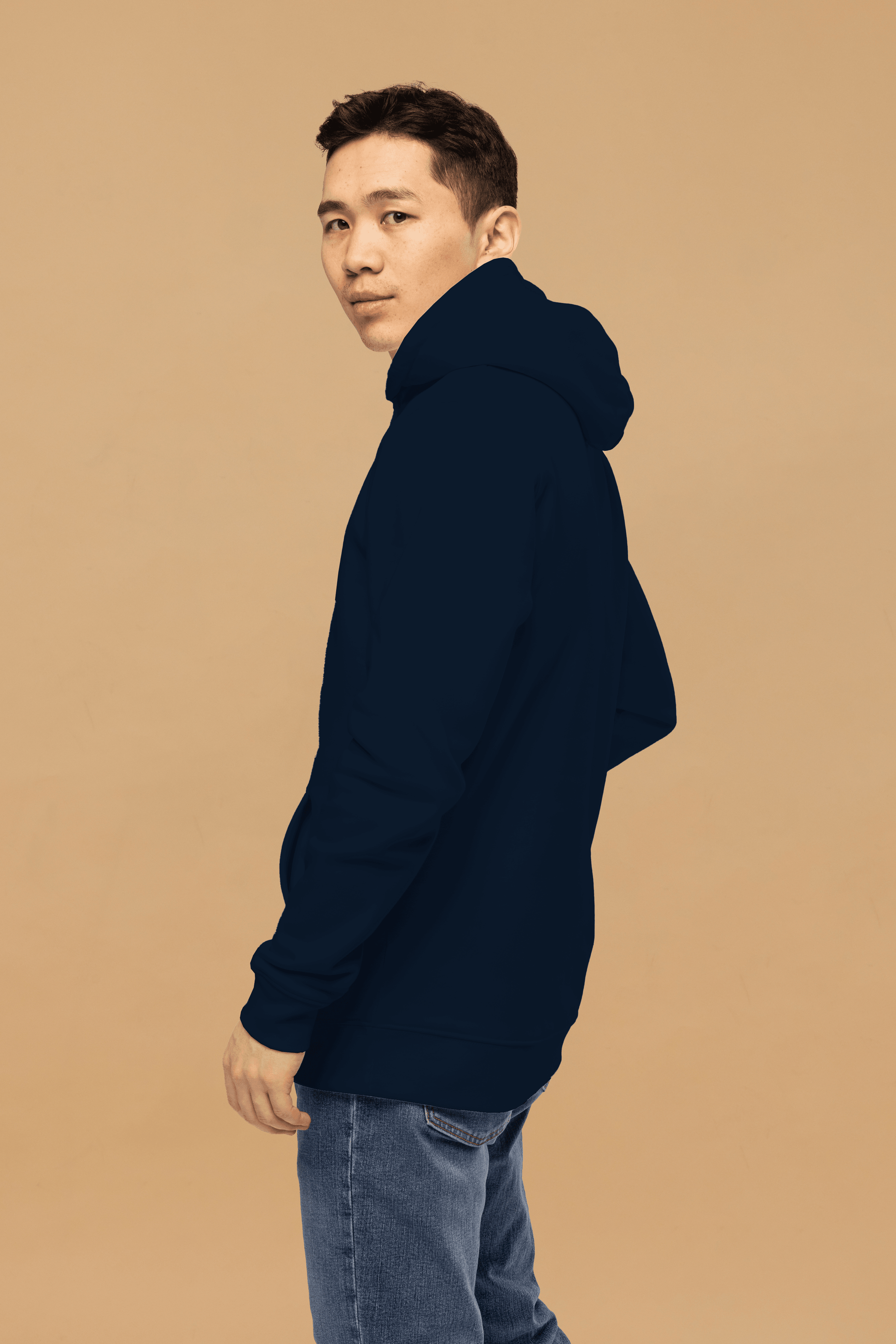 Navy Organic Cotton Hoodie