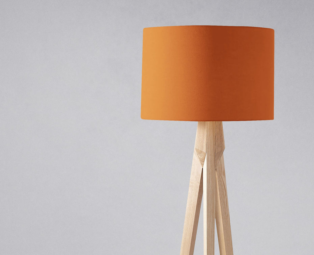 Plain Burnt Orange Lampshade, Ceiling or Table Lamp Shade