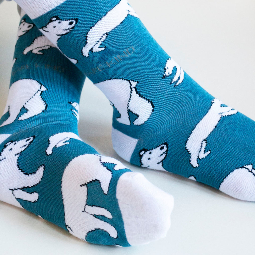 Save the Polar Bears Bamboo Socks
