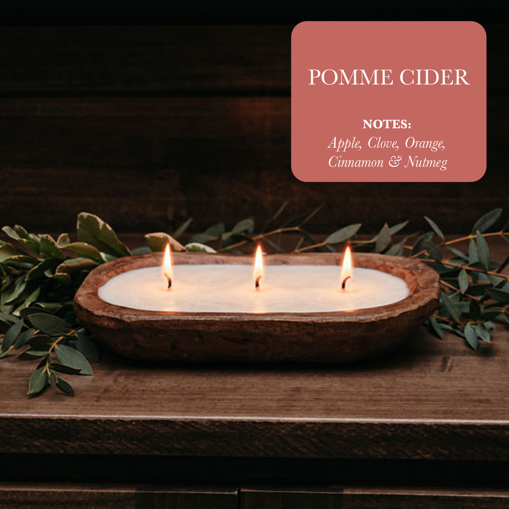 3 Wick Pomme Cider Soy Candle