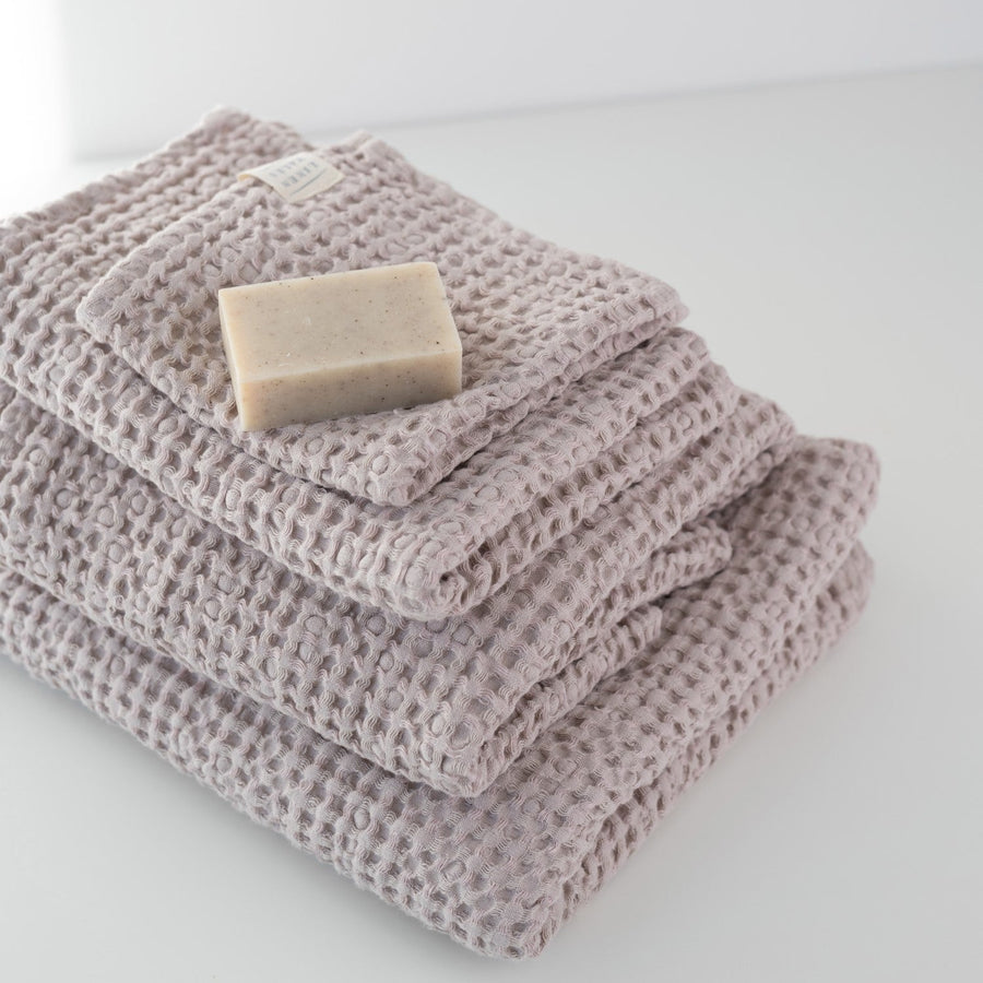 Luxurious Honeycomb Waffle Bath Towel – Spa-like & Quick-Dry by Linen Tales at www.brixbailey.com