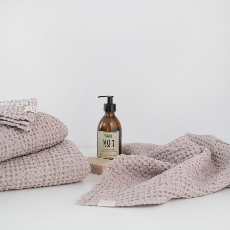 Luxurious Honeycomb Waffle Bath Towel – Spa-like & Quick-Dry by Linen Tales at www.brixbailey.com