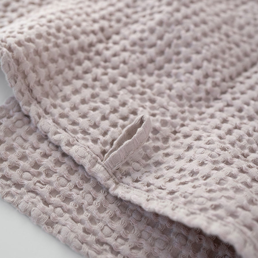 Luxurious Honeycomb Waffle Bath Towel – Soft, Quick-Dry Linen Blend by Linen Tales at www.brixbailey.com