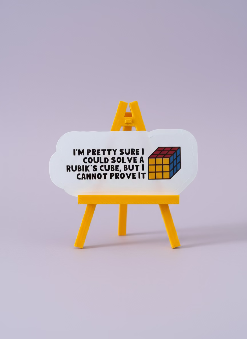 Pretty Sure I Could Solve a Rubik's Cube Sticker