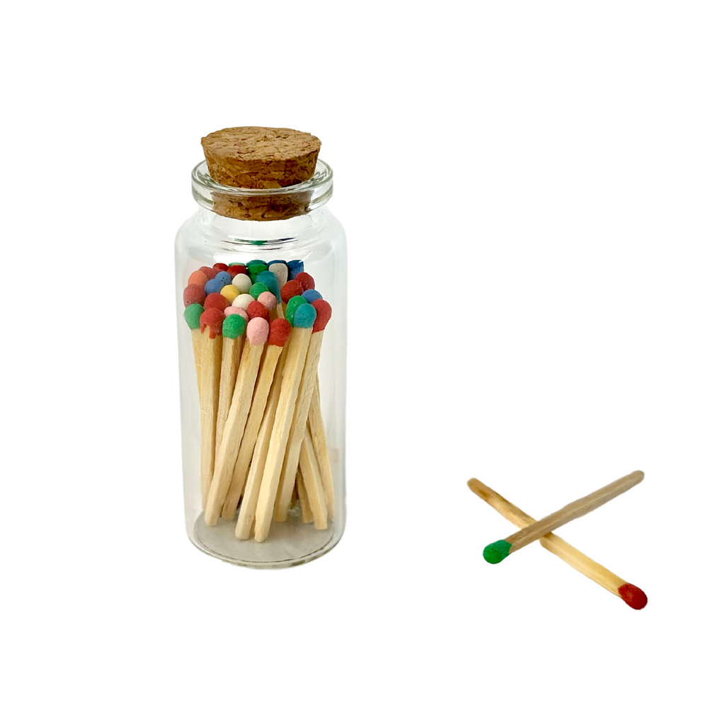 2 Inch Bottled Matches in 5 Colors