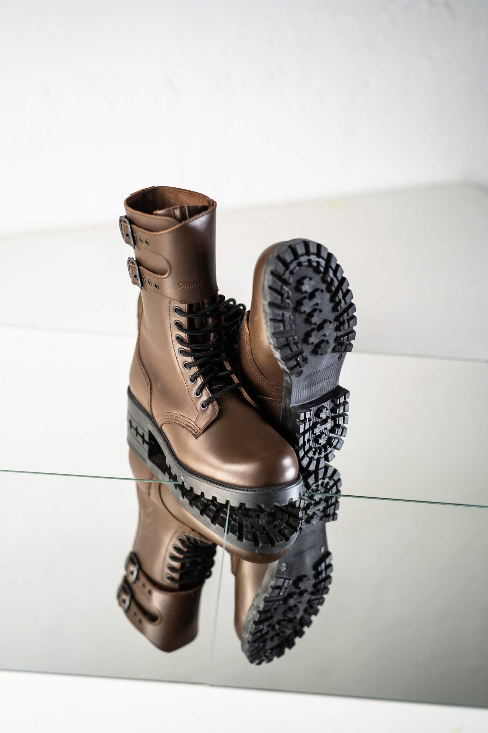 Dark Brown Tarkovsky Boots – Durable, Stylish & Water-Repellent by Samelin at www.brixbailey.com