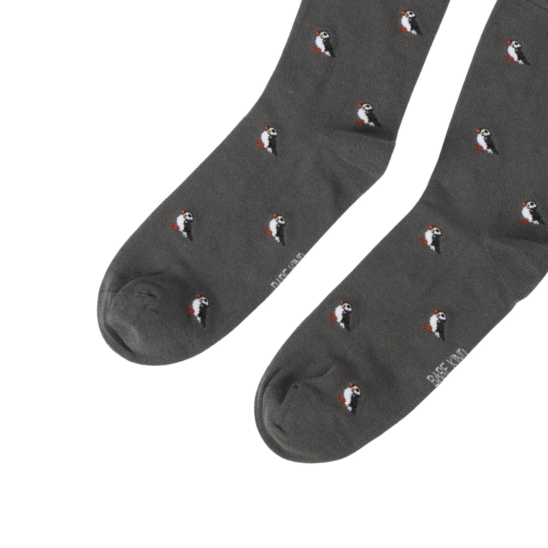 Save the Puffin Small Motif Bamboo Socks