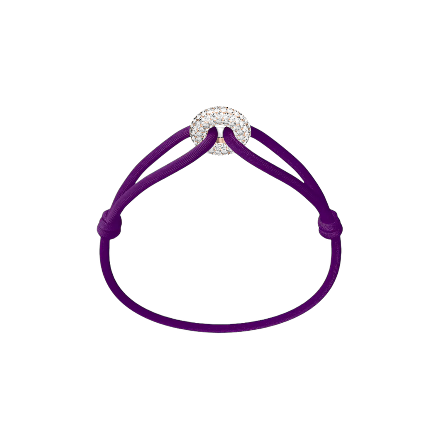 Rose Soho Pavé Cord Bracelet