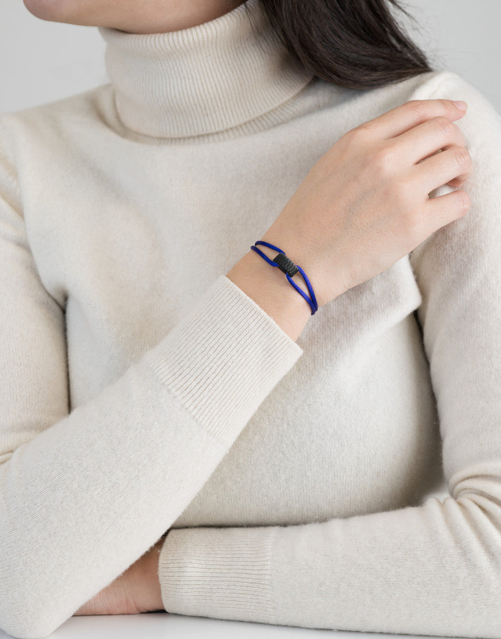 Carbon Regent Cord Bracelet