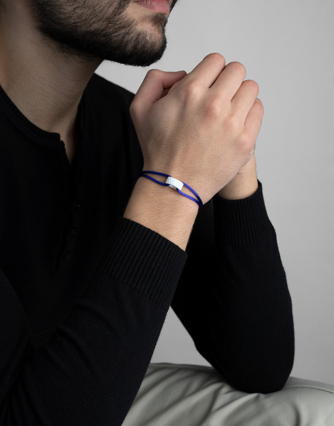 Snow Regent Cord Bracelet