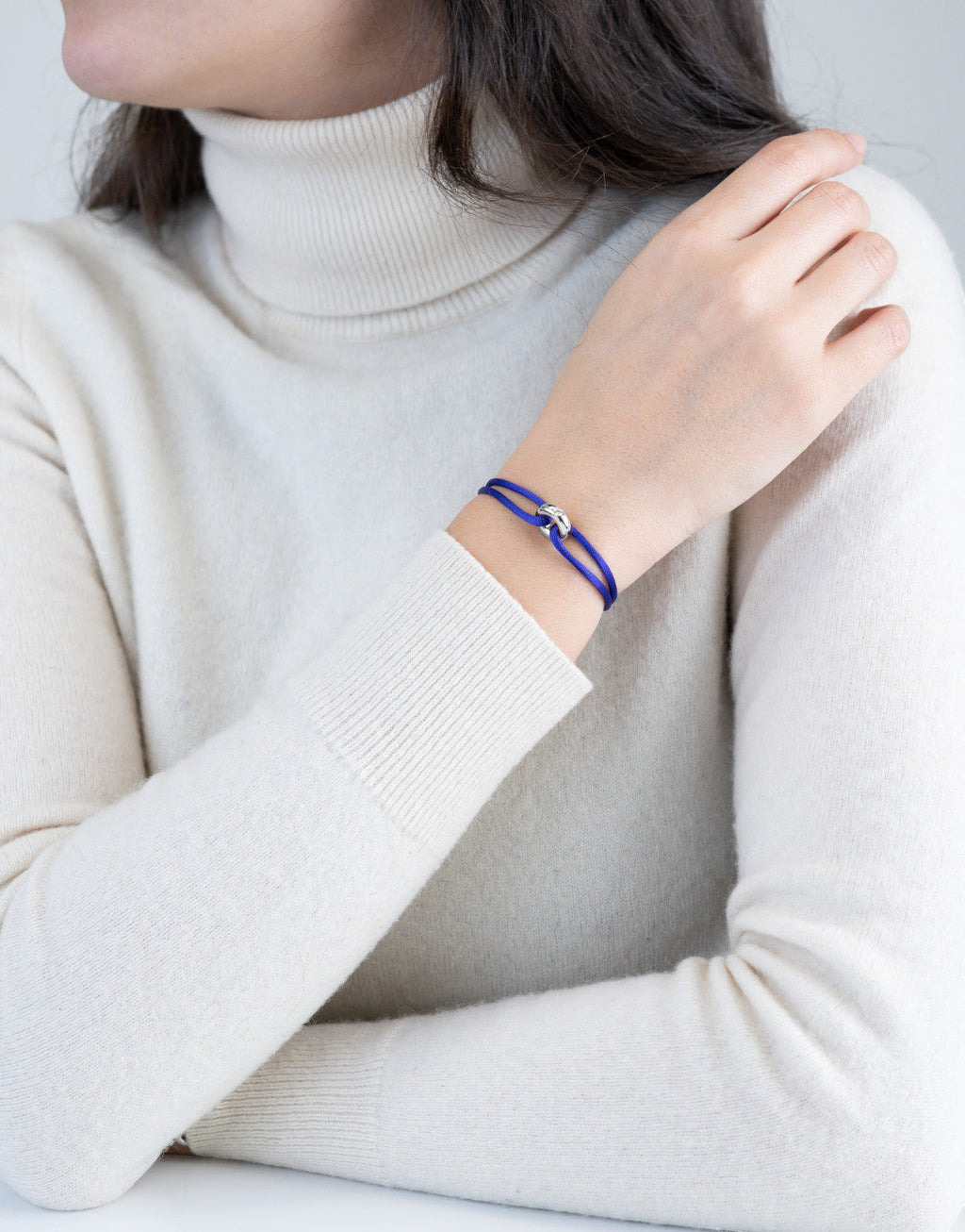 Silver Soho Diamond Cord Bracelet