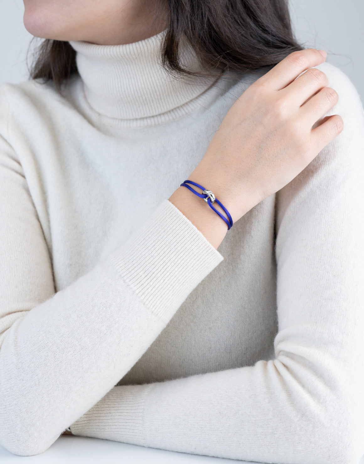 Silver Soho Diamond Cord Bracelet