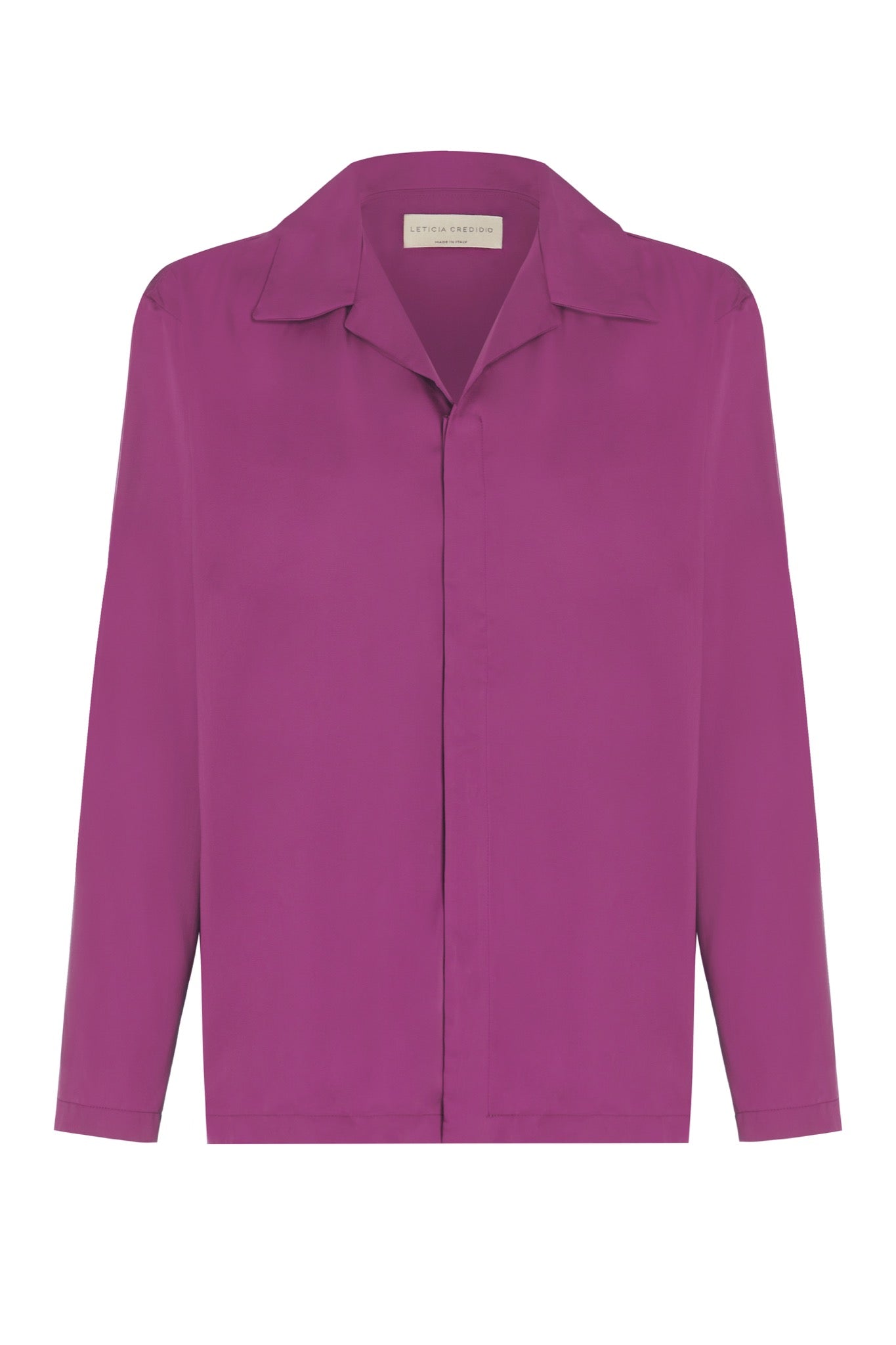 Sky Unisex Long Sleeve Shirt in Vegan Silk