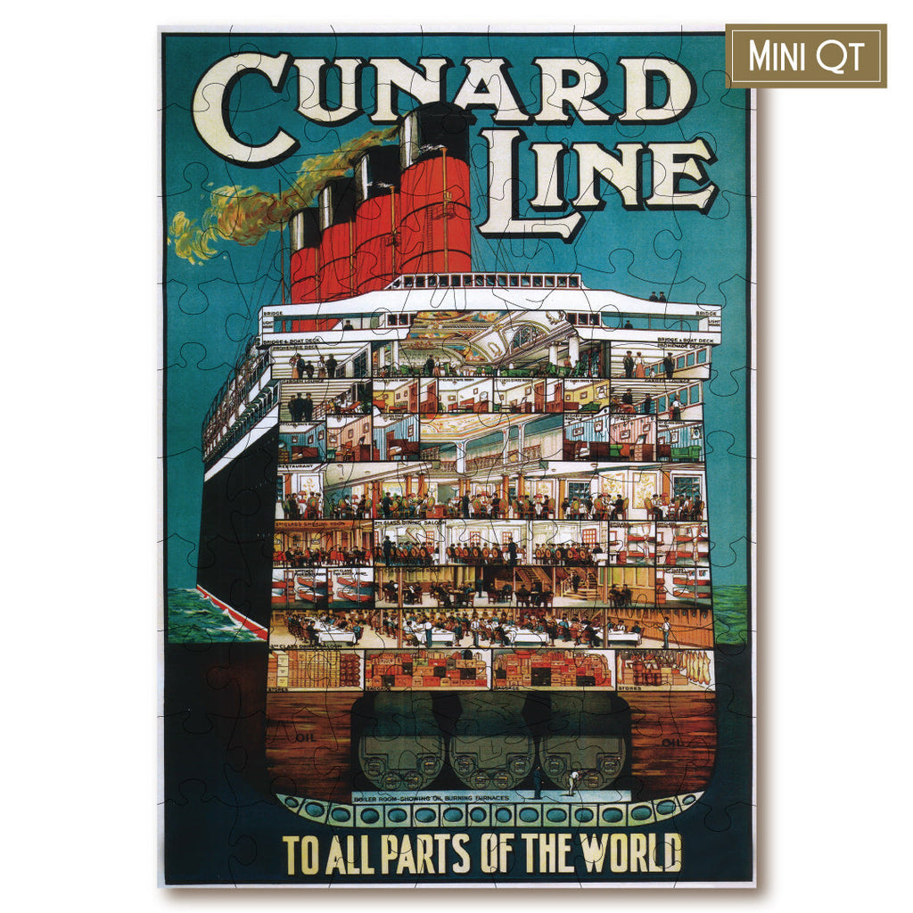 Vintage Poster - Life Aboard Cunard MINI QT