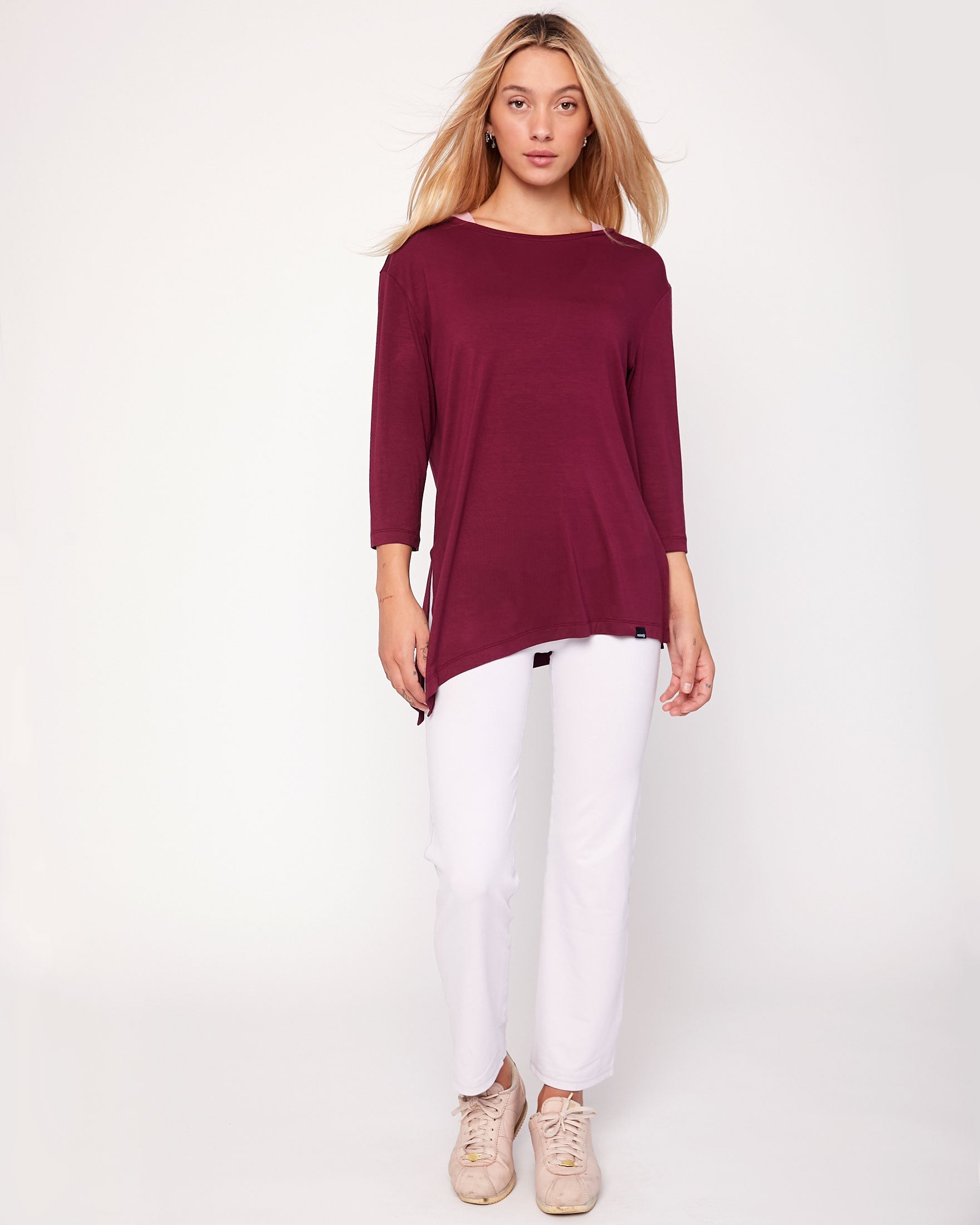 Side Tie 3/4 Sleeve Top
