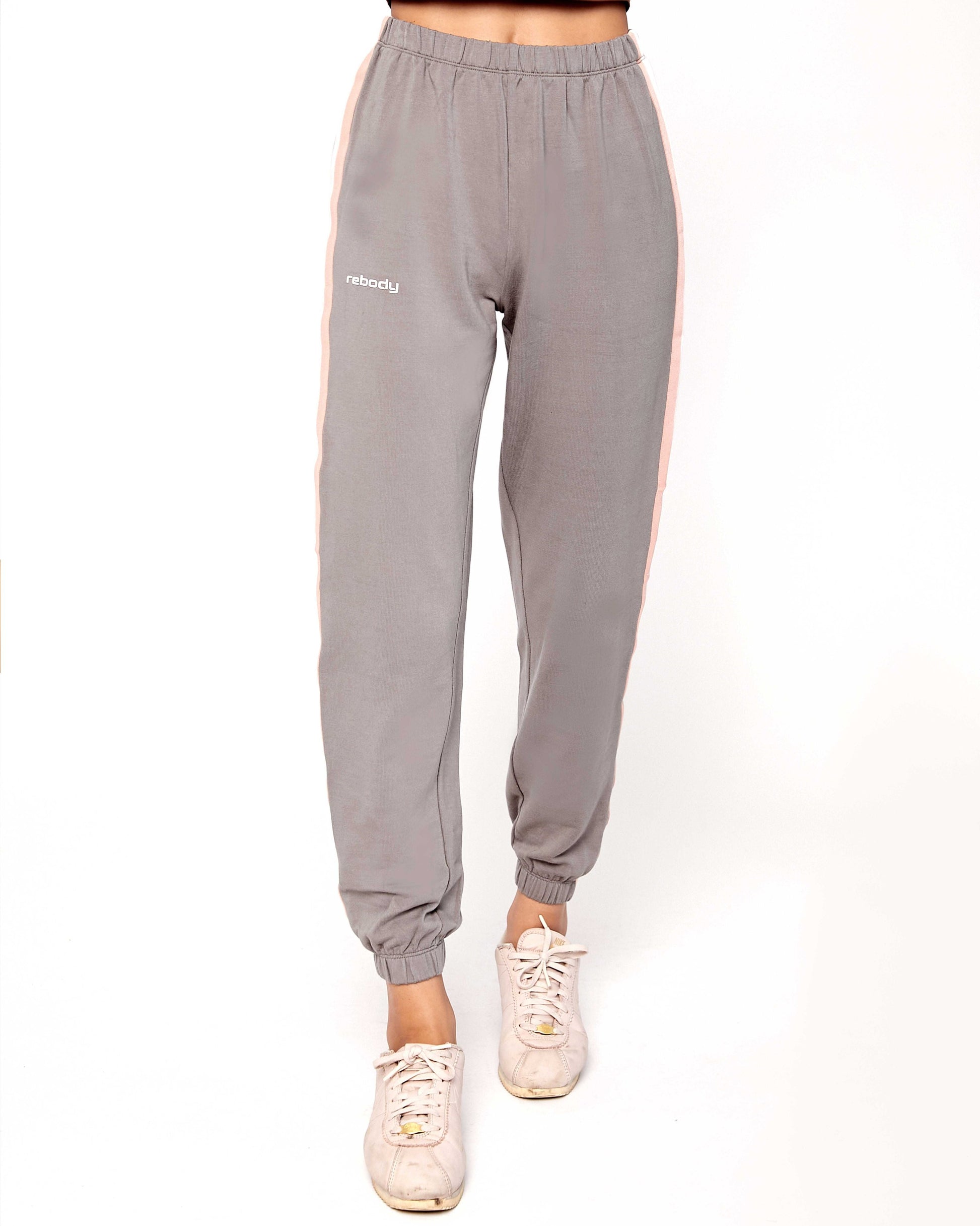 Fleece Lite Sweatpants in Muted Stripe
