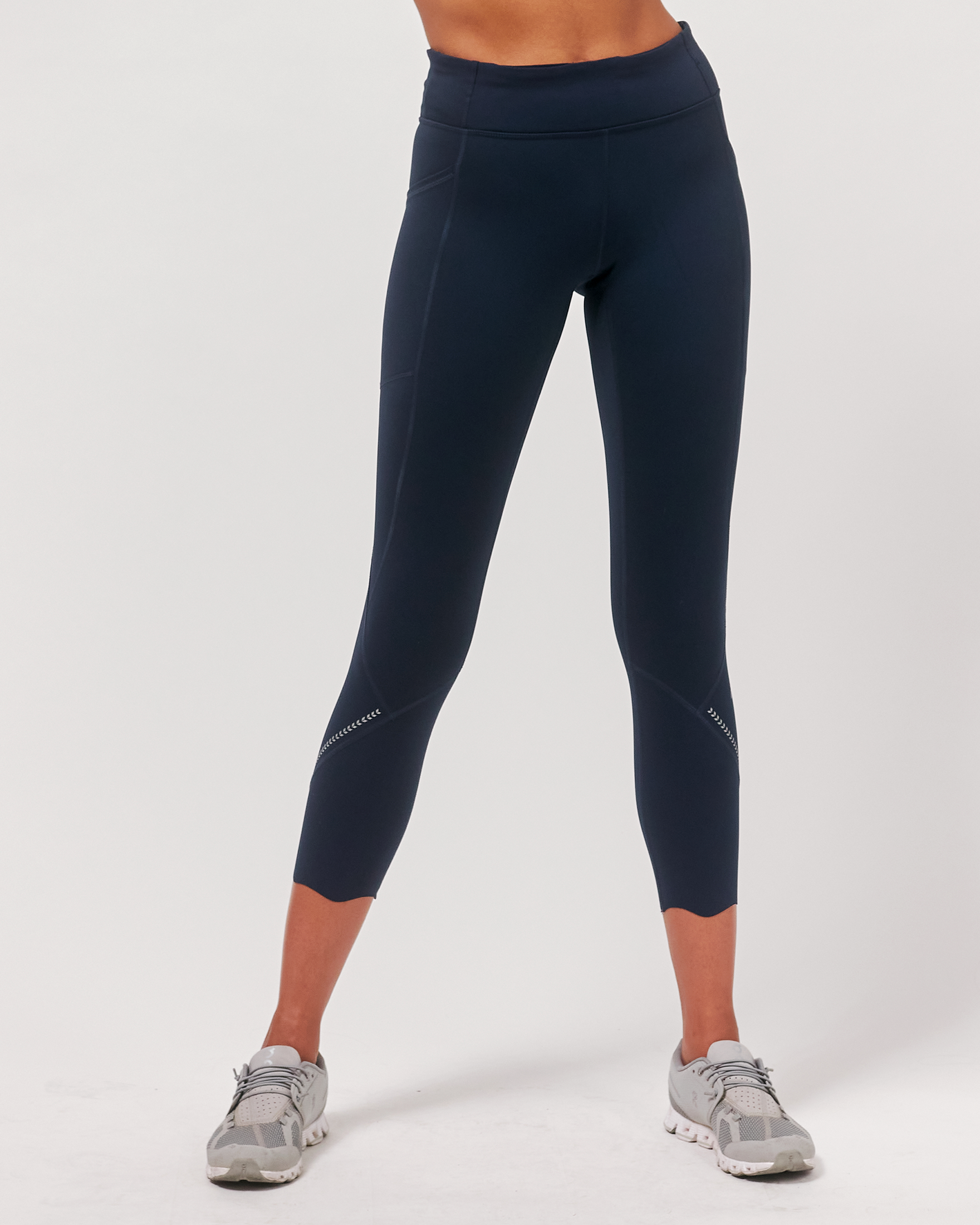 Ready and Go Reflective Laser Cut Ventilated Leggings 23 inch