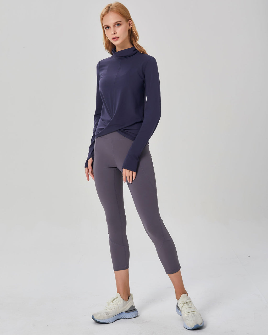 Turtle Cowl Neck Coziplex Long Sleeve Top