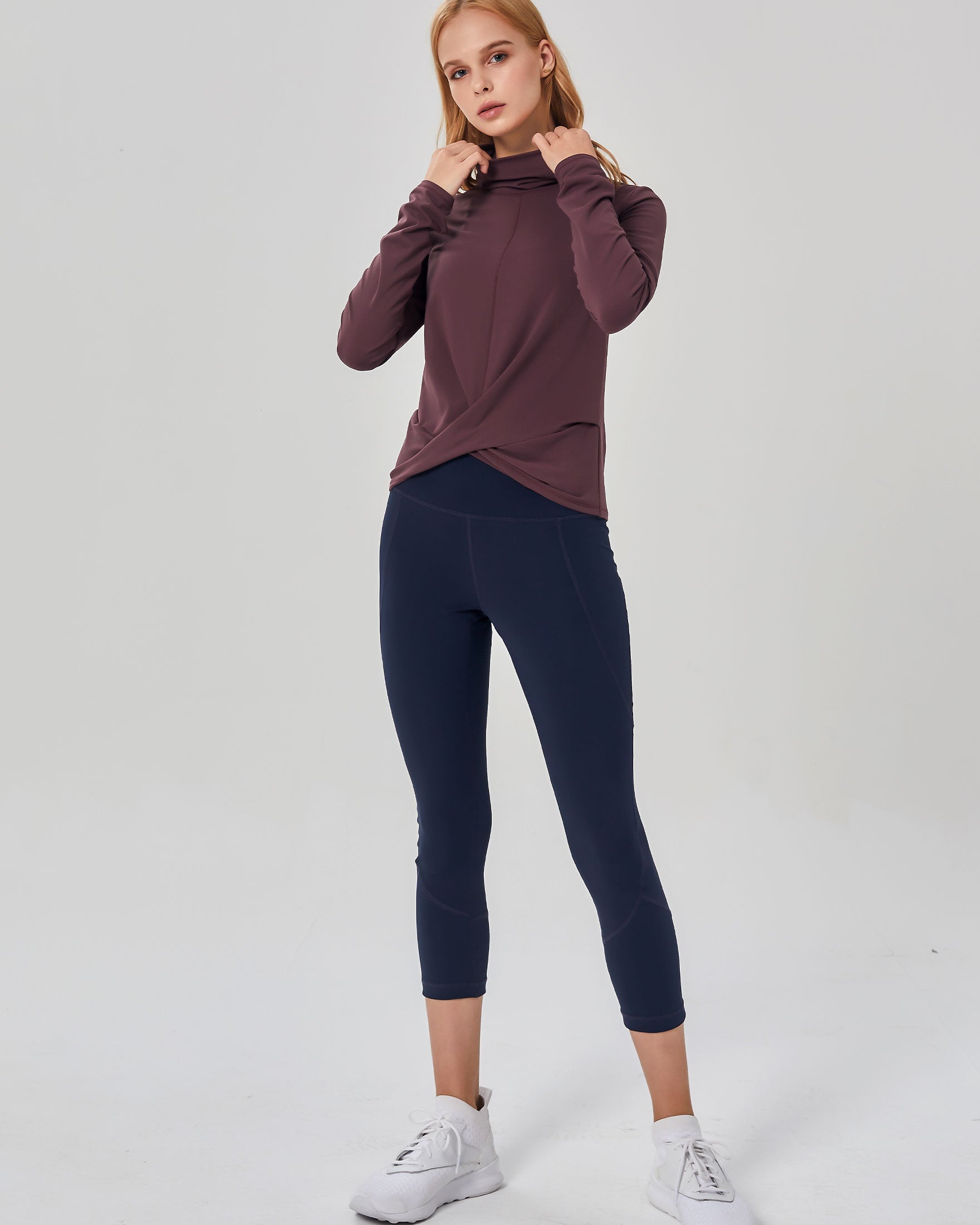 Turtle Cowl Neck Coziplex Long Sleeve Top