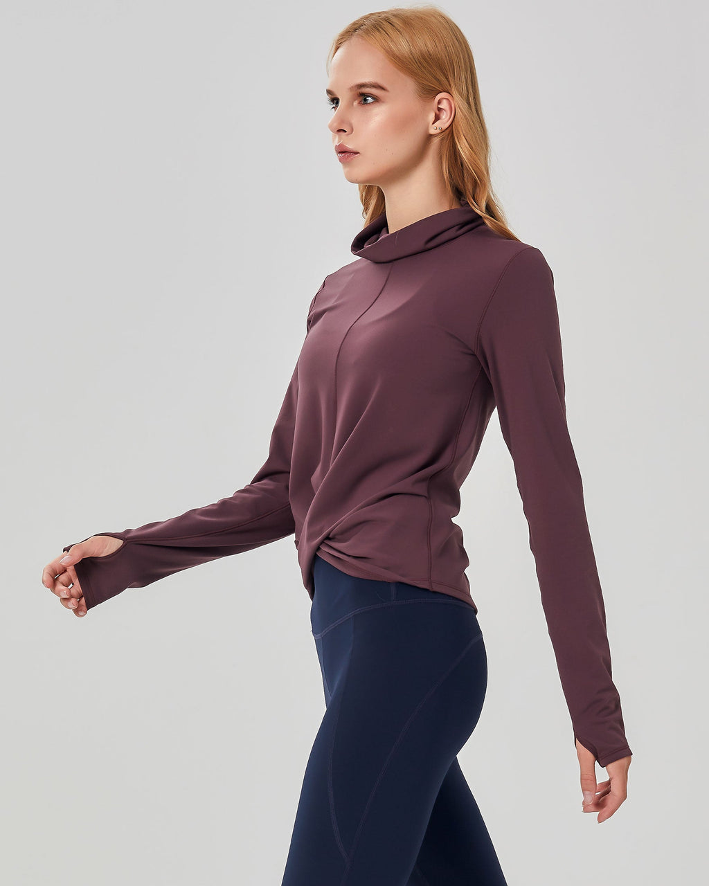 Turtle Cowl Neck Coziplex Long Sleeve Top
