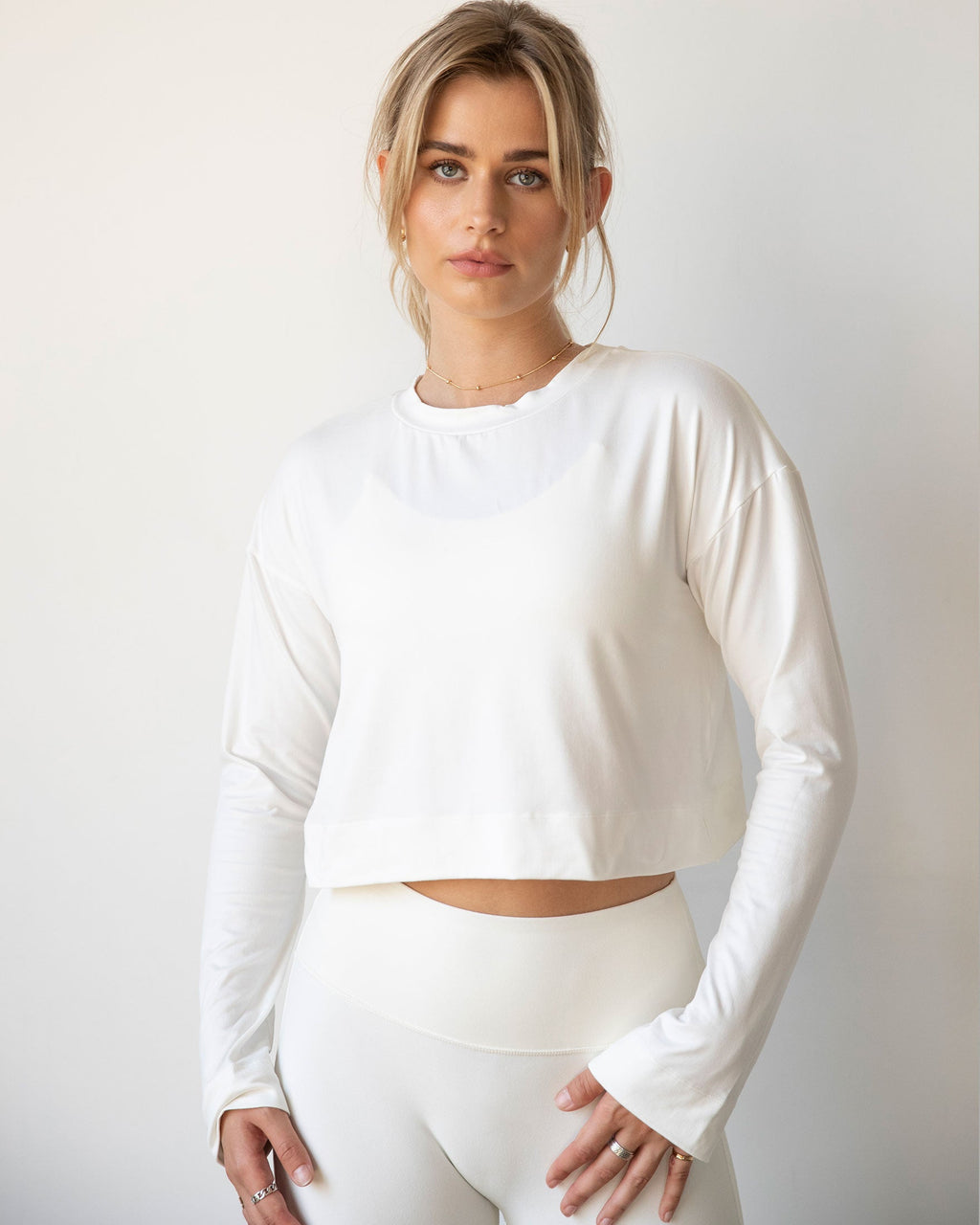 Go With The Flow Crop Long Sleeve
