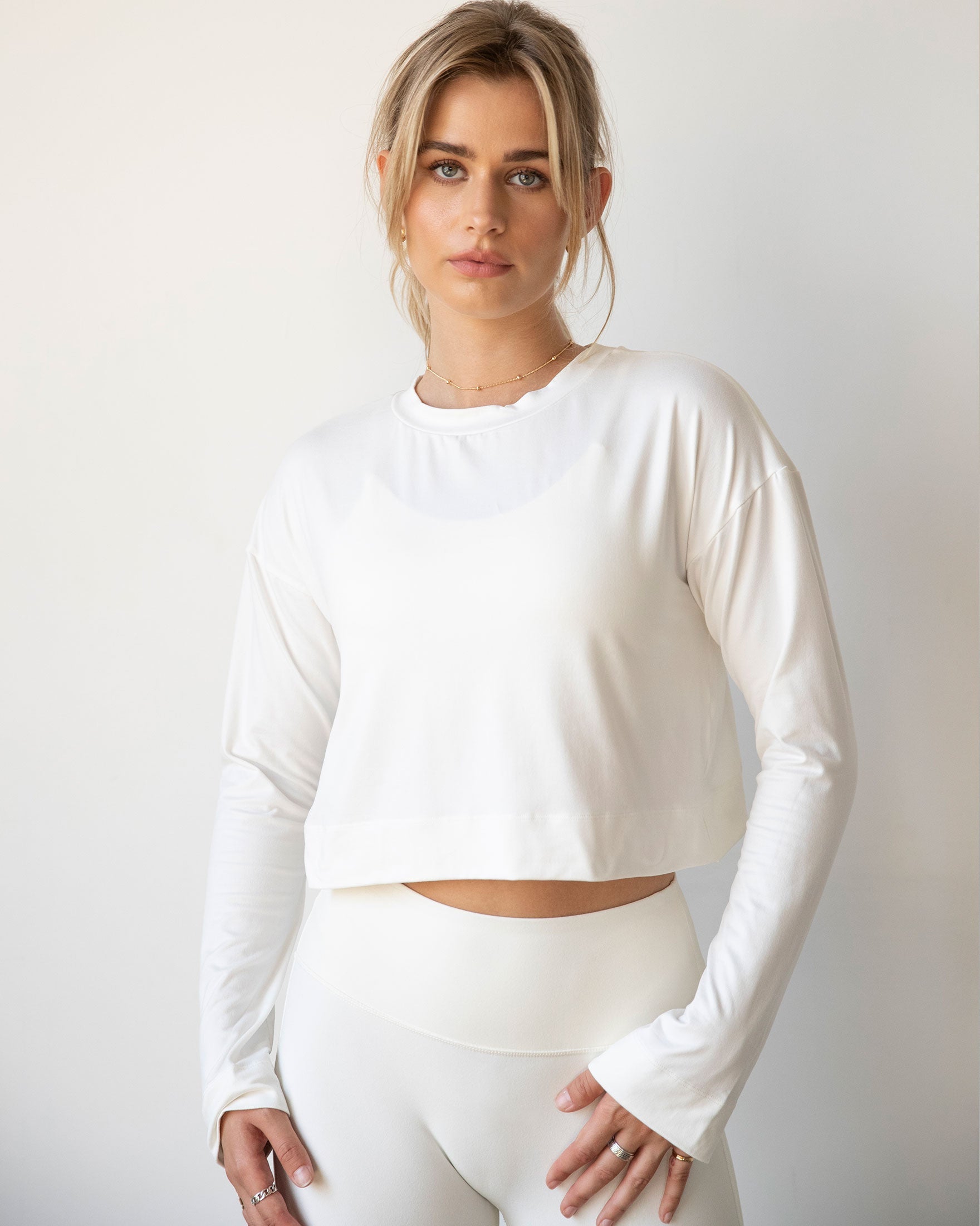 Go With The Flow Crop Long Sleeve