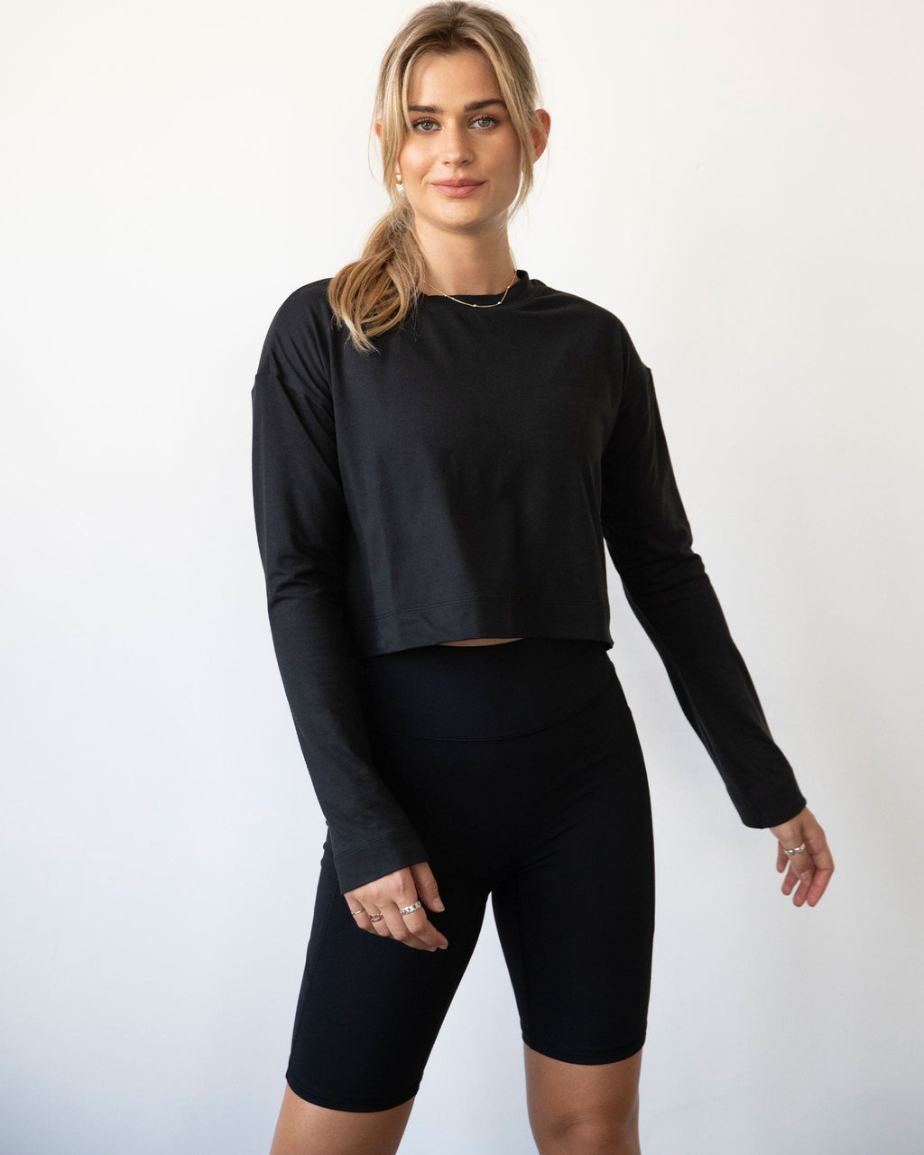 Go With The Flow Crop Long Sleeve