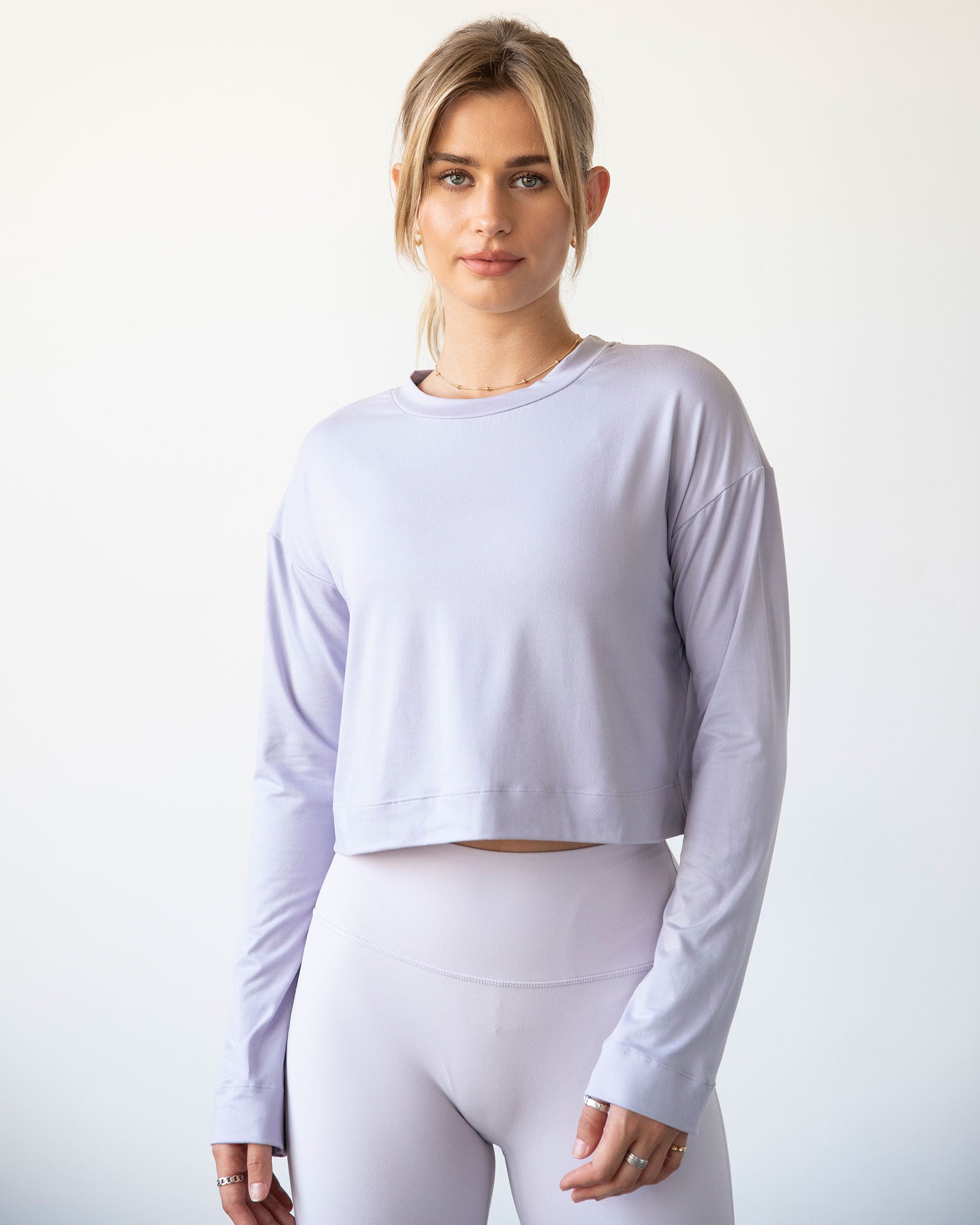 Go With The Flow Crop Long Sleeve