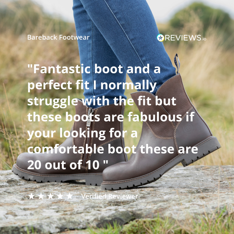 Waterproof Zip Up Ankle Boots in Brown